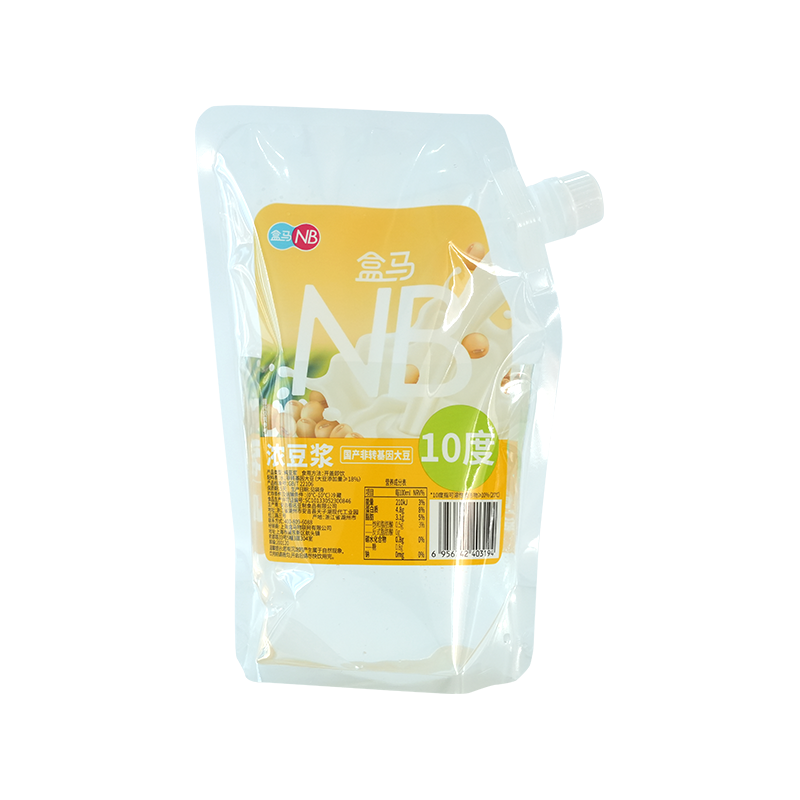 Printed 1kg soy milk vertical spout bag