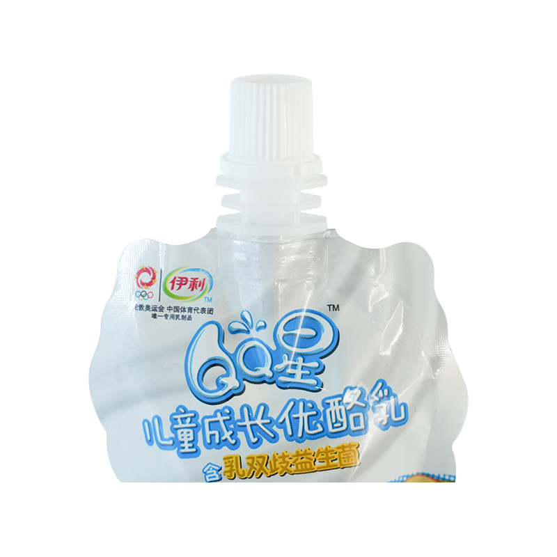 Gravure printing 120g Yili QQ star yogurt stand-up bag